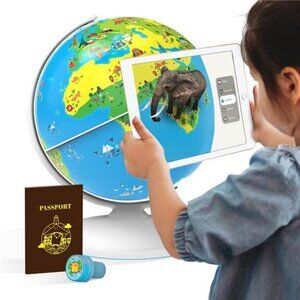 Smart Educational Globe for Kids,Interactive AR Toy,Ideal for Preschool Learning